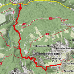 Parkplatz Kienbach zum Hochleckenhaus