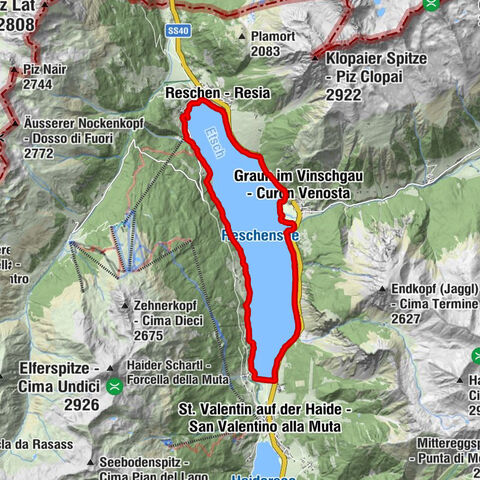 Curon Venosta, Trentino-Alto Adige/Italia