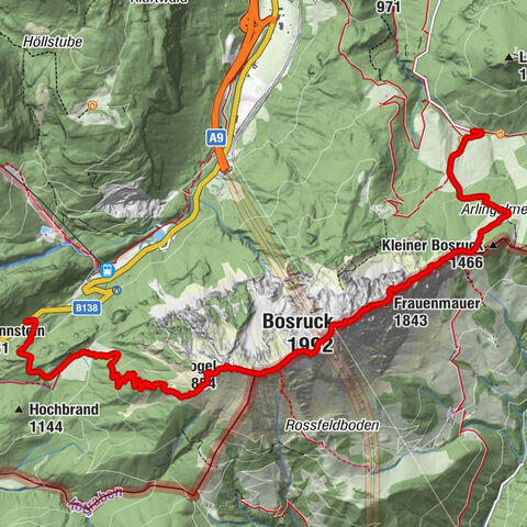 Bosruck Überschreitung, Wildfrauensteig