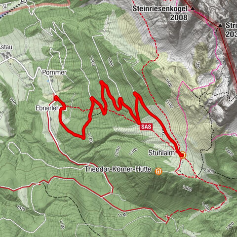 1.'Weg'schitour Stuhlalm
