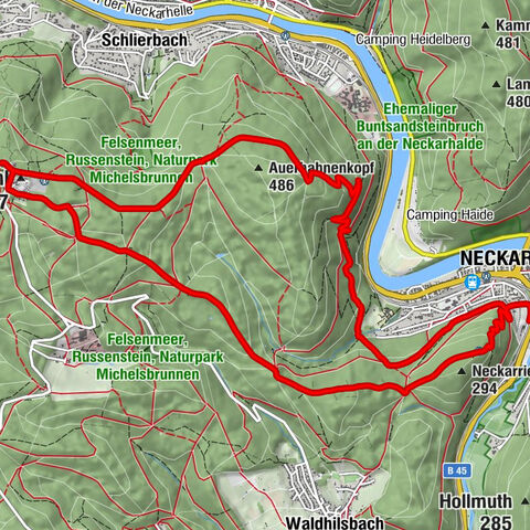 Neckargemünd, Regierungsbezirk Karlsruhe/Deutschland