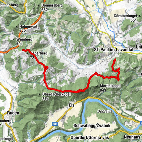 Ruine Rabenstein nach Haberberg