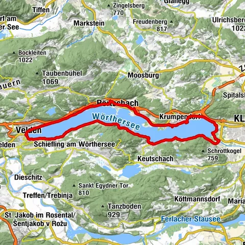 Pörtschach am Wörther See Kerékpározás