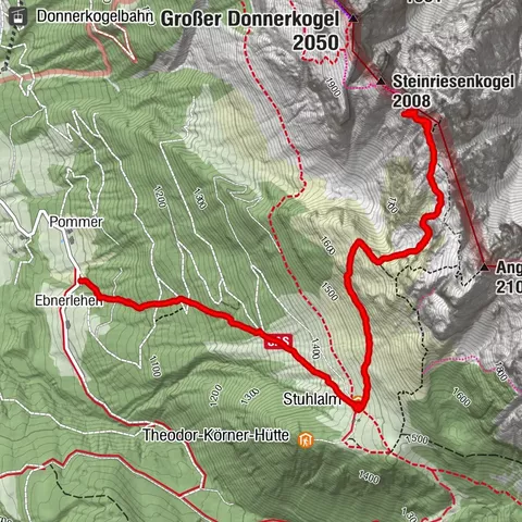 NF Steigreparatur Strichkogel Donnerkogel Stuhlalm