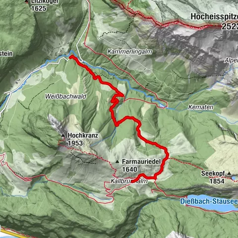 Weißbach bei Lofer (Hinterthal) - Kallbrunnalm