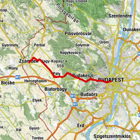 Budapest -Zsámbék SzJZ-út 1.nap