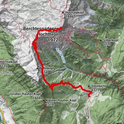 Berchtesgadener Hochthron von Maria Gern aus