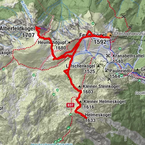 Alberfeldkogel, Helmeskogel, Feuerkogel Ebensee am Traunsee, Oberösterreich/Österreich