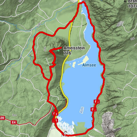 Wilson-Holz-Route Almseerunde via Ameisstein (776m)