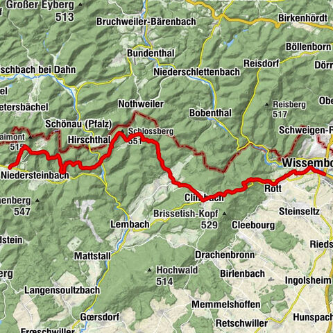 Crossing the Vosges Mountains - Stage 01 -  Wissembourg / Obersteinbach