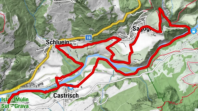 Rhine Gorge Hike: floodplain path (656.2)