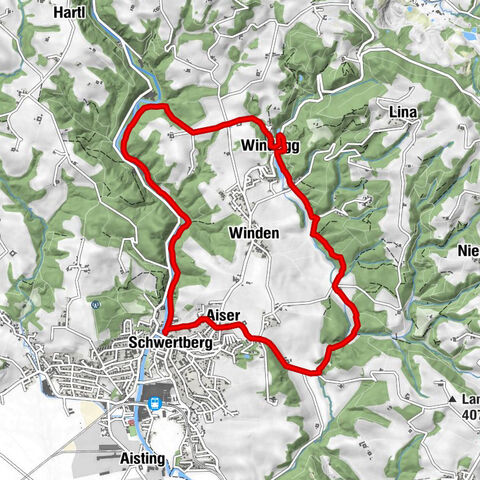 Schwertberg-Josefstal-Ruine Windegg-Aiser-Runde