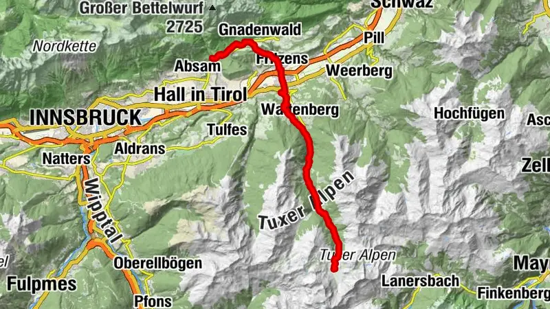 Munich - Venice: Through the Wattental to the Lizumer Hütte