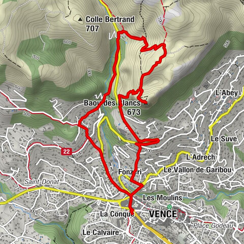 A short walk in Vence : Baou des Blancs circuit