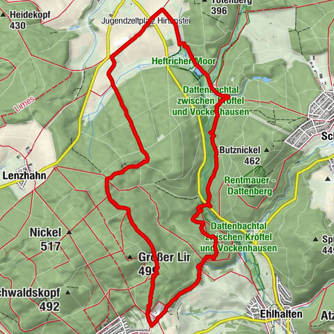 Alteburg (Heftrich) - Oberjosbach Rundweg Idstein, Hessen
