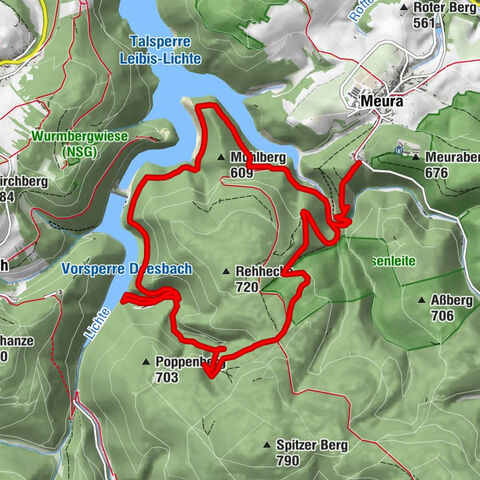 Meurasteine, Talsperre Leibis-Lichte