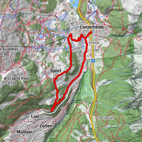 Lenzerheide - Canal Path - Sporz - Lenzerheide