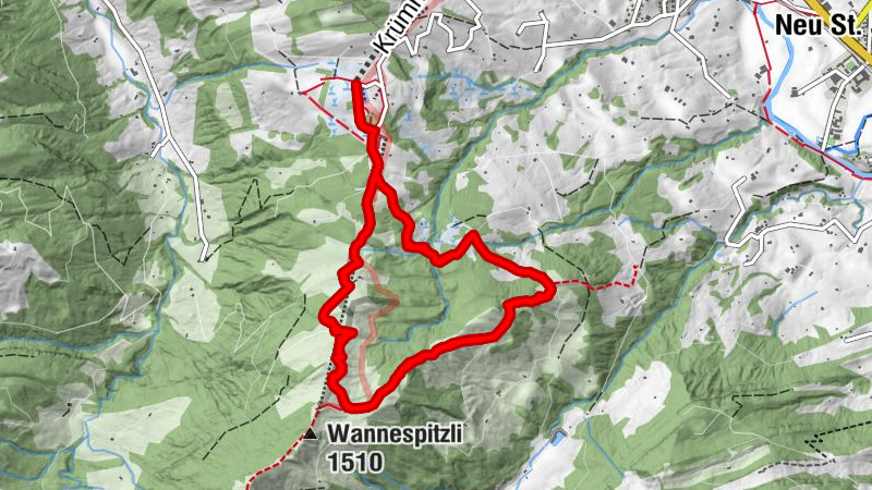 Mountain circular route Wolzenalp