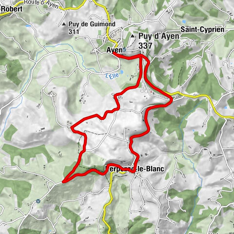 Leisure bike route: in apple country