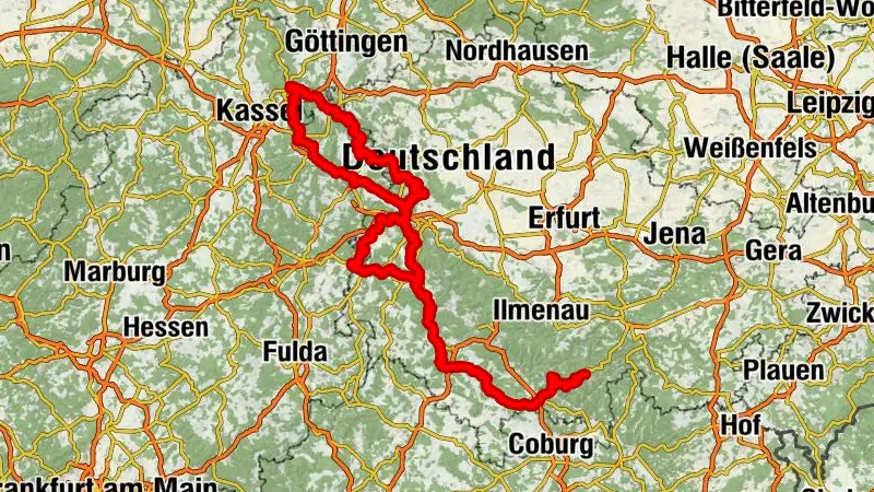 Thuringian long-distance cycle routes - 02 - Werra Valley Cycle Path