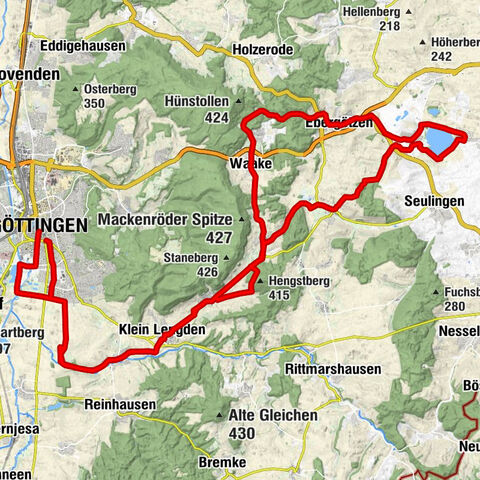 From Göttingen around Lake Seeburg