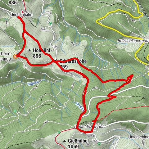 Gerstenhalm - Eduardshöhe - Giesshübel