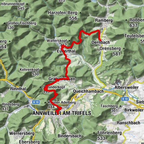 Palatinate Weinsteig Stage 08 Dernbach - Annweiler am Trifels