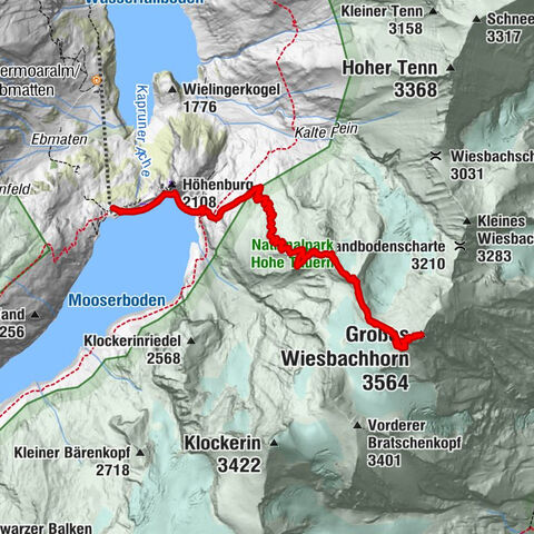 Großes Wiesbachhorn 3564 mnv Kaprun, Austrija