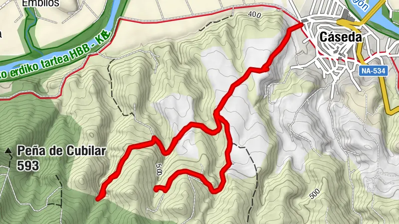 Navarra - Sendero de las fuentes de La Aurita y Lifuentes. Caseda