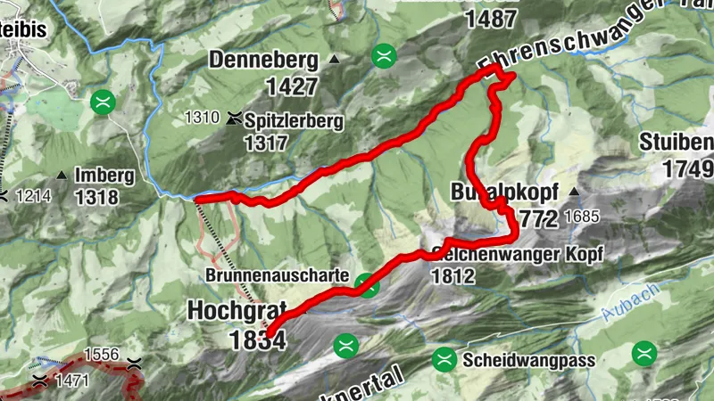 From Hochgrat via Rindalphorn