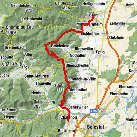 Crossing the Vosges Mountains - Stage 11 - Barr - Châtenois