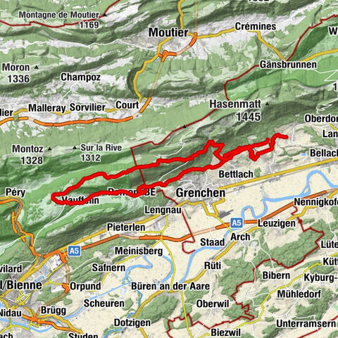 Lommiswil-Grenchen-Romont-Vauffelin-Plagne-Romonberg-Stiereberg-Lommiswil