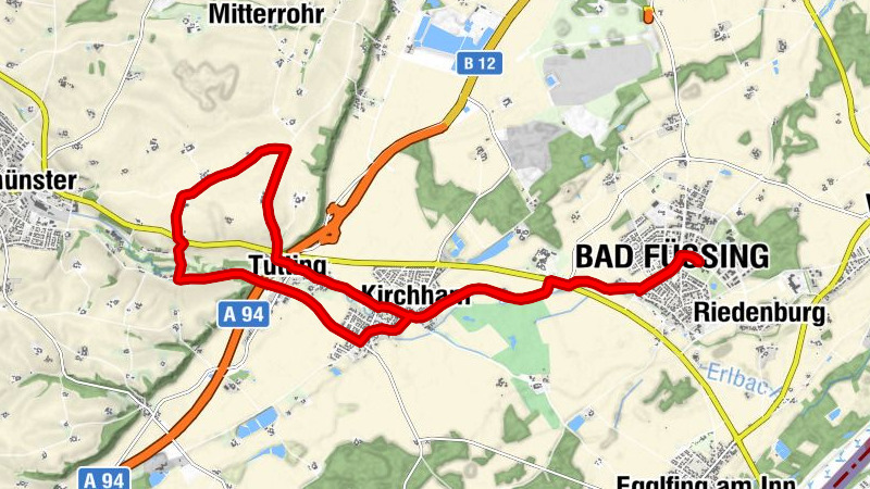 Route Pear Bad Füssing