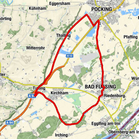 Schlange route Bad Füssing