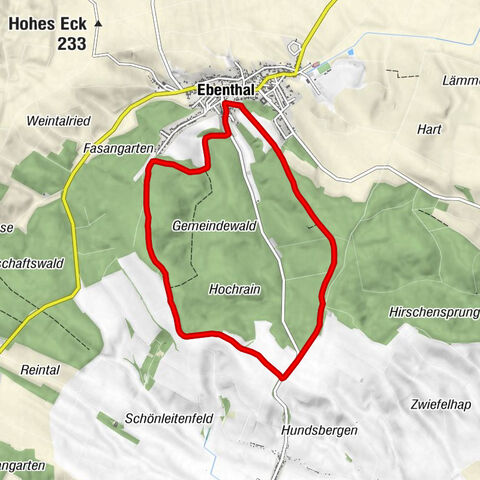 Waldwanderweg Neubergerweg Ebenthal