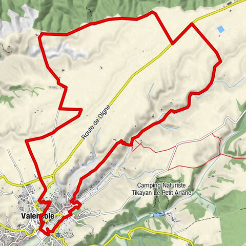 VTT FFC Site - Provence Verdon - Route 38 - Blue - Valensole