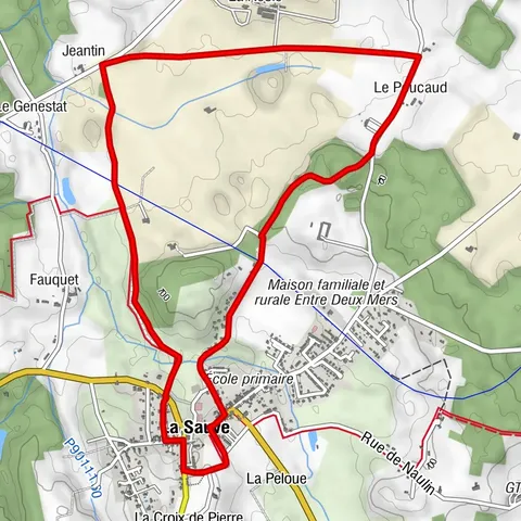 Boucle de La Sauve à pied - Une abbaye en Entre-deux-Mers