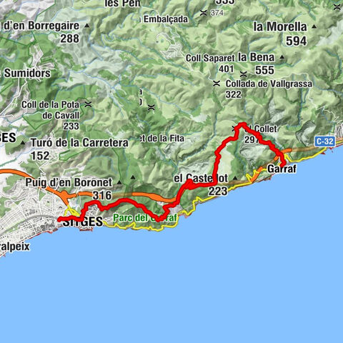 Garraf to Sitges