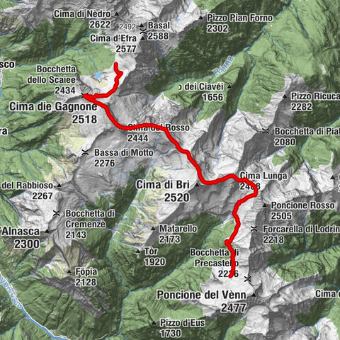 Via Alta della Verzasca - 3rd stage: Cornavosa hut - Efra hut