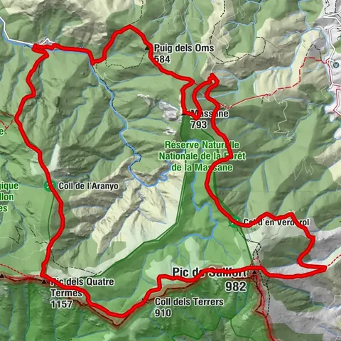 The balconies of Sorède from Lavail