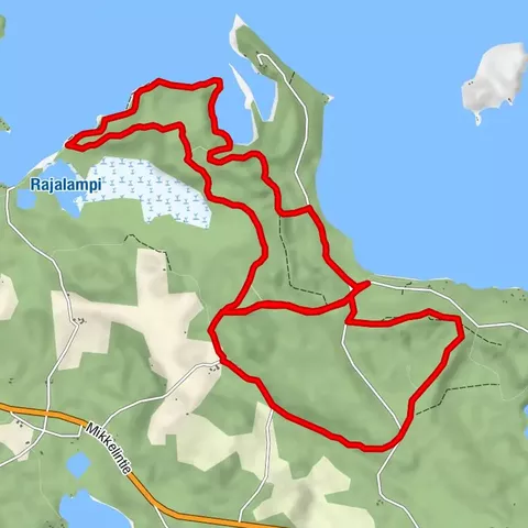 Traces of ice age - people of the Stone Age, geological trail