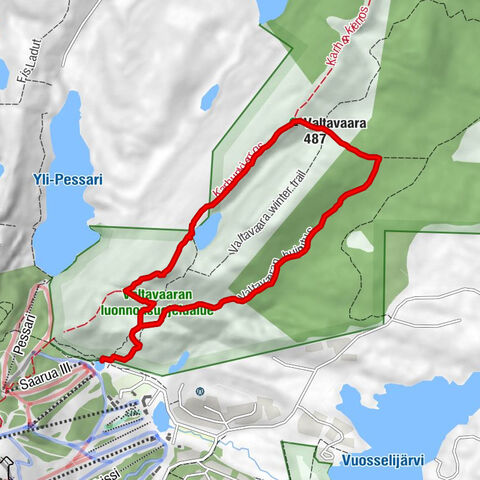 Valtavaaran huiputus Trail 5,7 km, Valtavaara-Pyhävaara Nature Reserve