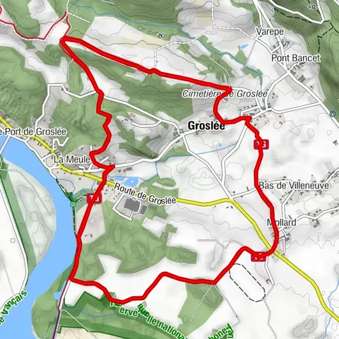 Hiking in Bugey : Le tour de Groslée