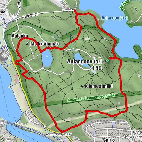 Hämeenlinna, Aulanko trail, intermediate