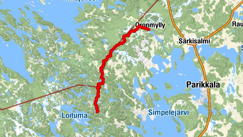 Rajojen reitti Hiking Trail, Parikkala (E10)