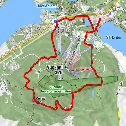 Sapporo path 10 km, Vuokatti