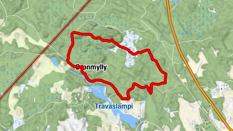Kyynärpääjoki -river Hiking Trail, Parikkala