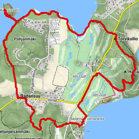 Radansuu nature trail, Iitti