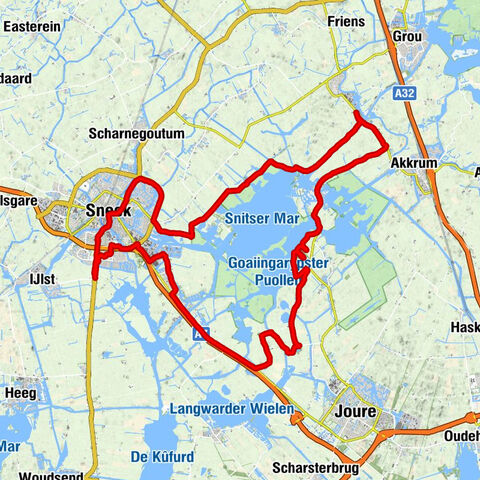 Rondje Sneekmeer, Fryslân/Nederland