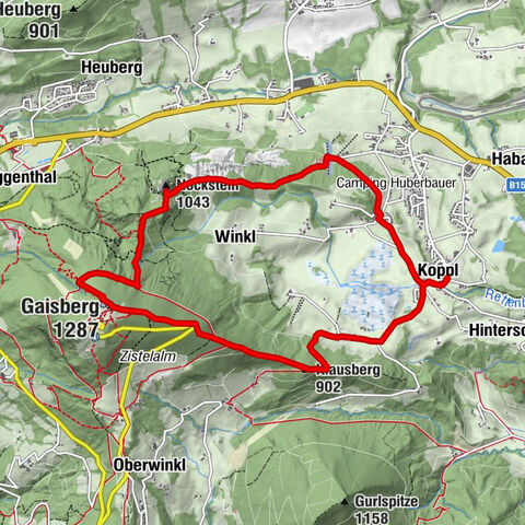 From Koppl over the Nockstein to the Gaisberg peak
